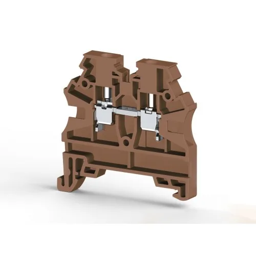 Винтовой клеммник на DIN-рейку 2,5 мм.кв. коричневый KLEMSAN AVK2,5 RD RP 304208RP