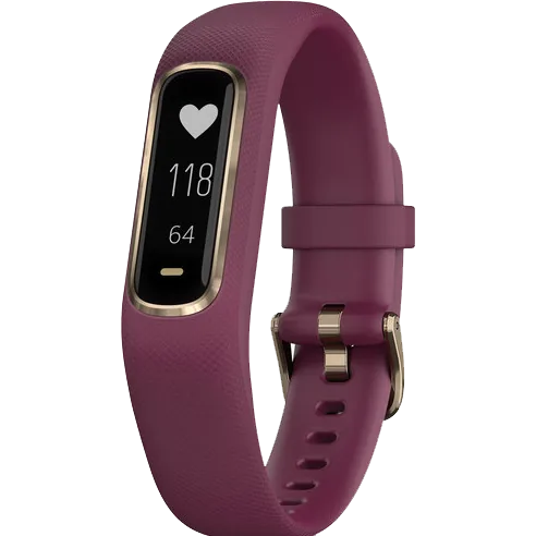 Фитнес-браслет Garmin VivoSMART 4 бордовый с золотом